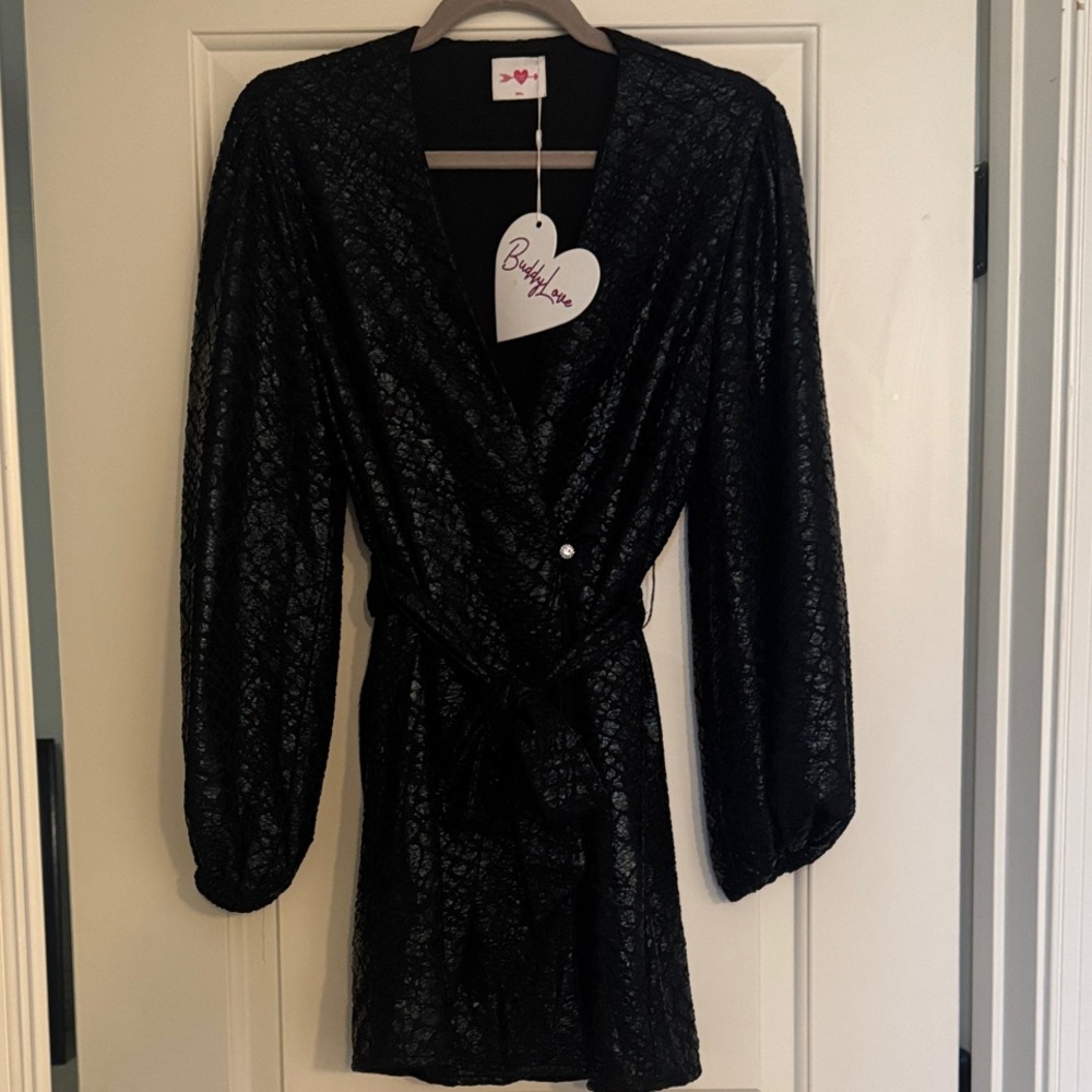 Buddy Love Black Long Sleeve Dress